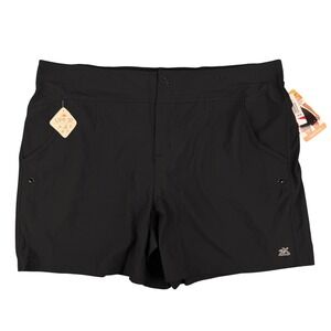 ZeroXposur Hybrid Swim Shorts Womens 2X Black UPF 30 Stretch E68209